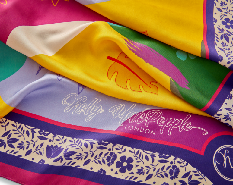 Burst of Colour Silk Square Scarf – Kelly MacPepple