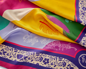 
                
                    Load image into Gallery viewer, Burst of Colour Silk Square Scarf
                
            